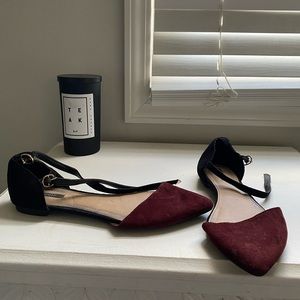 Suede flats